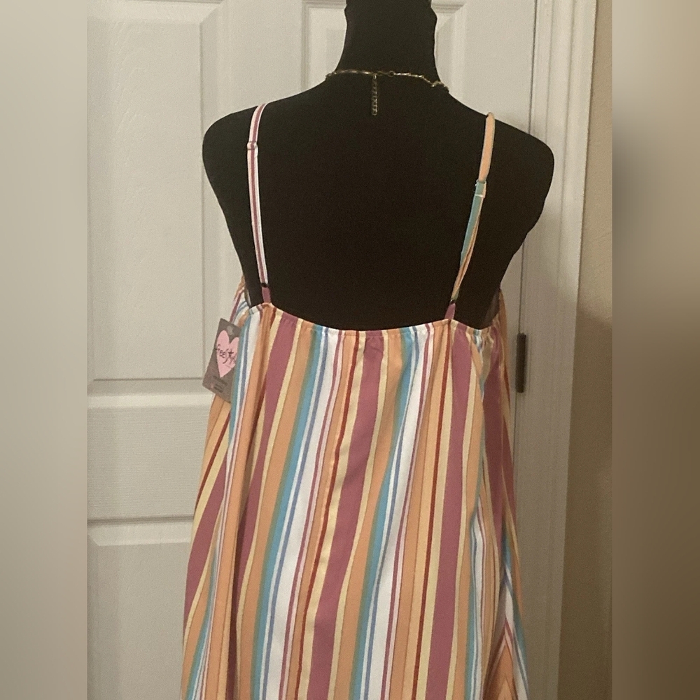 Striped Multicolor Maxi Dress - Picture 4 of 4